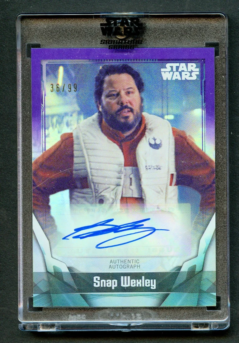 Greg Grunberg Snap Wexley Purple 36/ Auto 2021 Topps Star Wars Signature Series