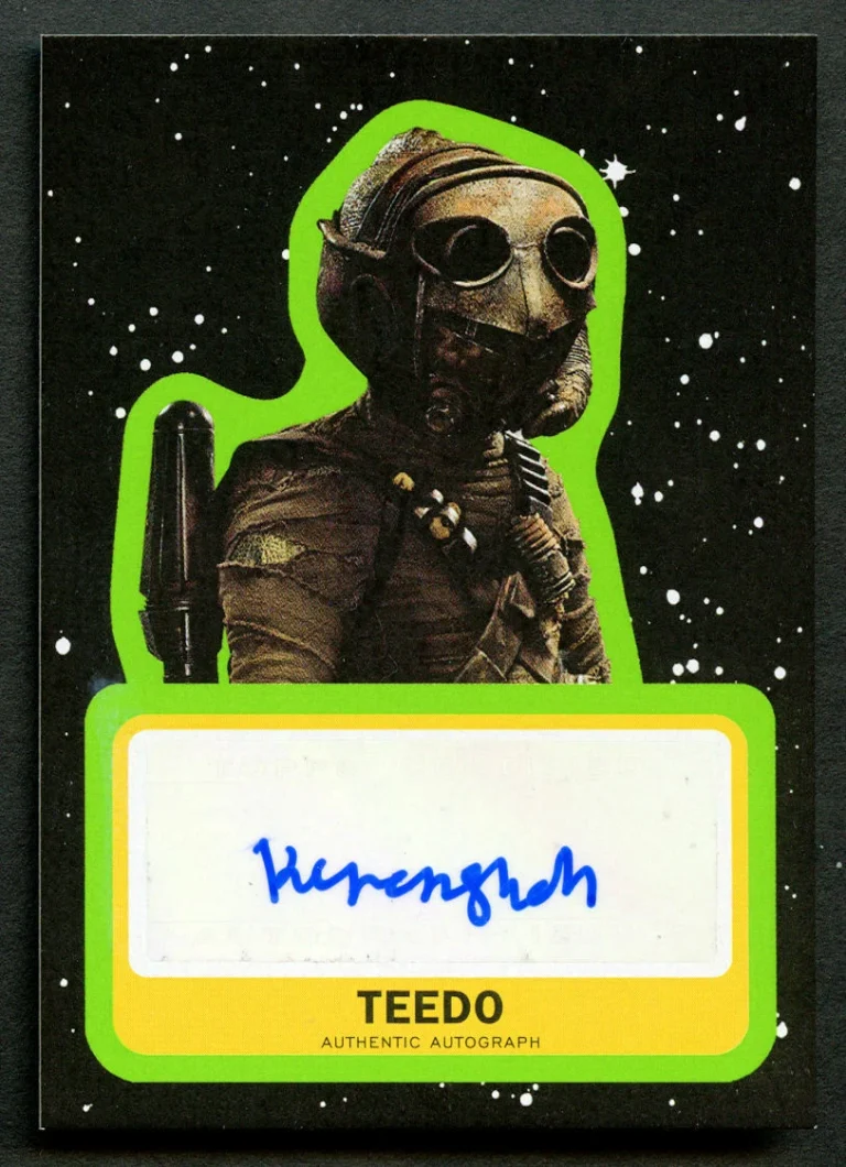 Kiran Shah as Teedo A-KS signed auto Topps Star Wars The Rise of Skywalker Card