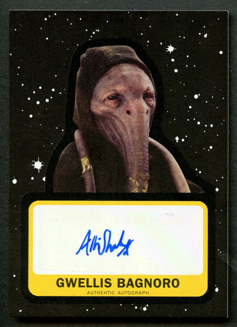 Arti Shah as Gwellis Bagnoro A-AS signed auto Rise of Skywalker Card 41/99