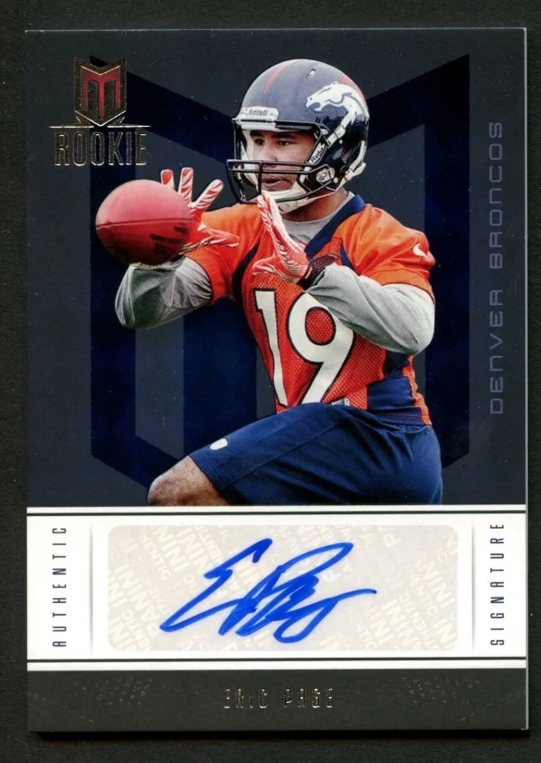 Eric Page #216 signed auto 2012 Panini Momentum Rookie Football Card 393/699