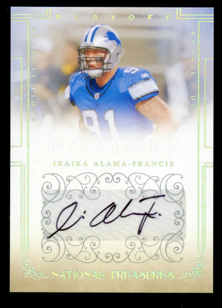 Ikaika Alama-Francis #172 signed auto 2007 Playoff National Treasures 64/190