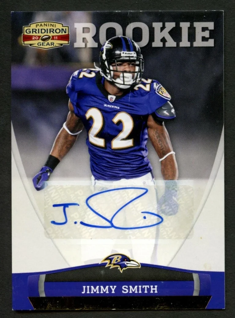 Jimmy Smith #178 signed auto 2011 Panini Gridiron Gear Rookie Card 61/299