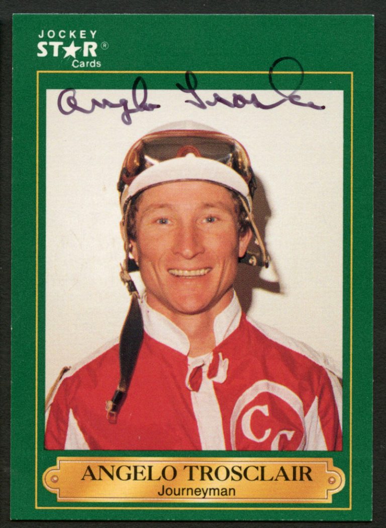Angelo Trosclair #197 signed autograph auto 1991 Horse Jockey Star Trading Card