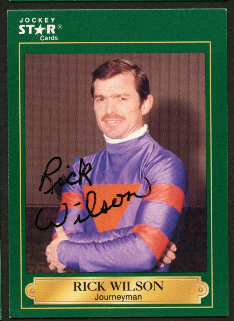 Rick Wilson #206 signed autograph auto 1991 Horse Jockey Star Trading Card