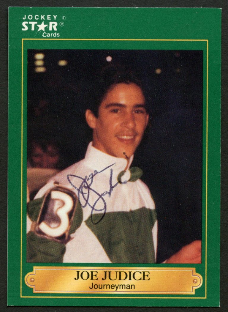 Joe Judice #112 signed autograph auto 1991 Horse Jockey Star Trading Card