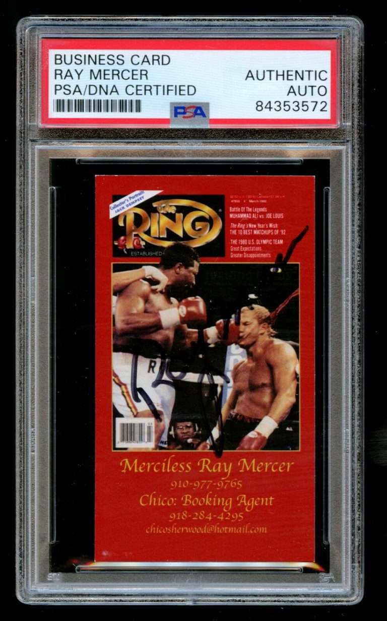 Merqui Sosa #60 signed autograph auto 1992 Brown's Boxing Trading Card PSA Slab