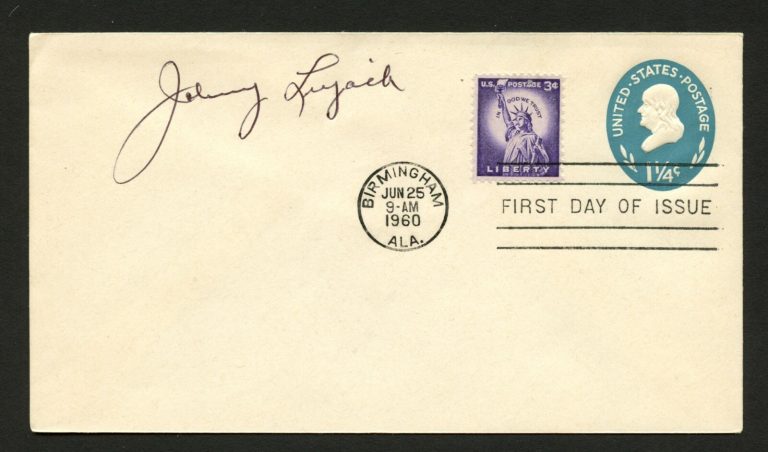 Johnny Lujack signed autograph auto FDC cover Heisman Trophy Notre Dame PC190