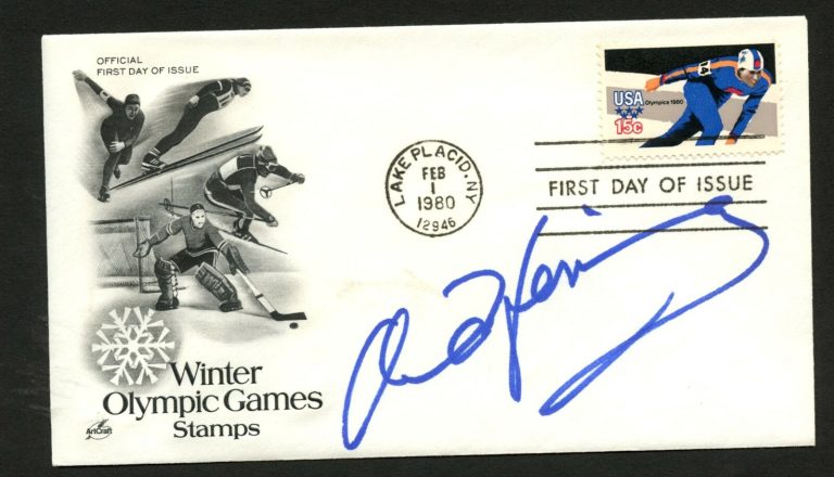 Anne Henning signed autograph auto FDC cover American Speed Skater PC160