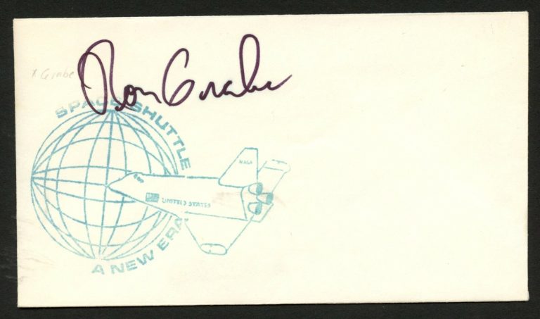 Donald Grabe signed autograph auto postal cover NASA Astronaut PC134