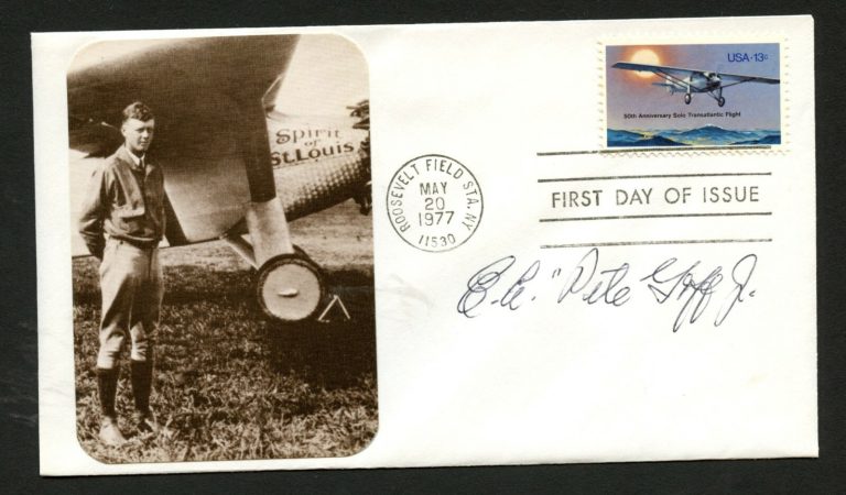 E.A. Pete Goff, Jr. d1989 signed autograph auto FDC cover US force colonel PC135