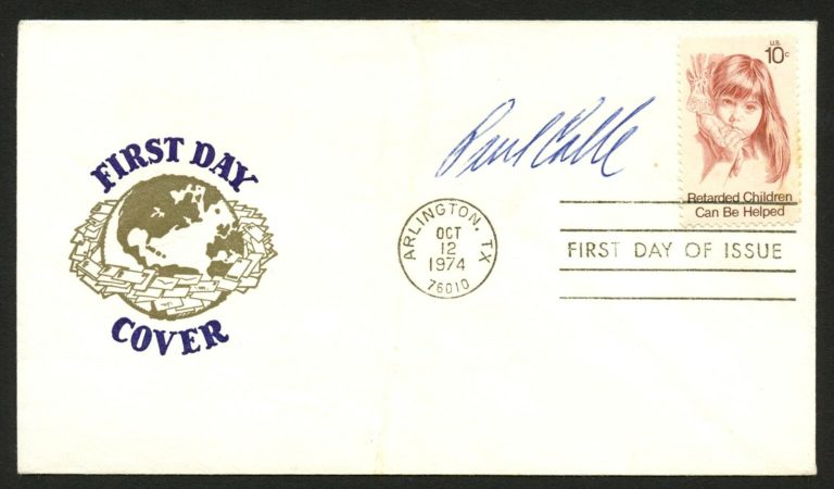 Paul Calle d.2010 signed autograph auto FDC cover Artist of NASA Program PC083