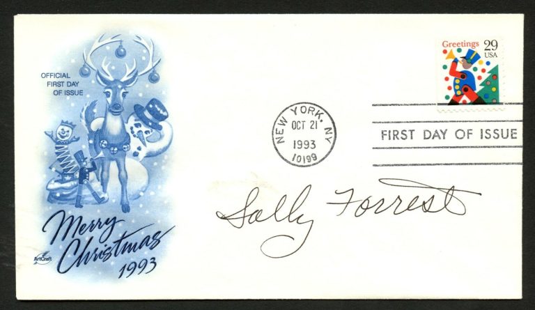 Sally Forrest d.2015 signed autograph auto FDC cover American Film Actress PC123