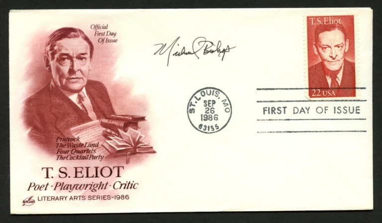 Michael Bishop signed autograph auto FDC cover Scifi Fantasy Author PC065