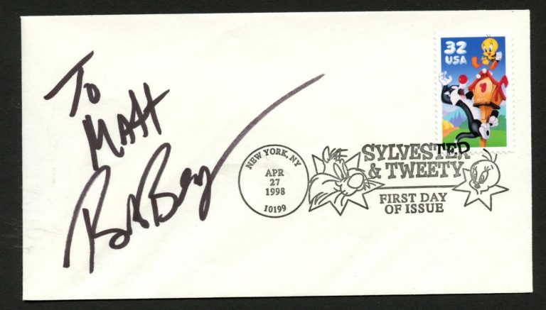 Bob Bergen signed autograph auto FDC cover American Voice Actor PC060
