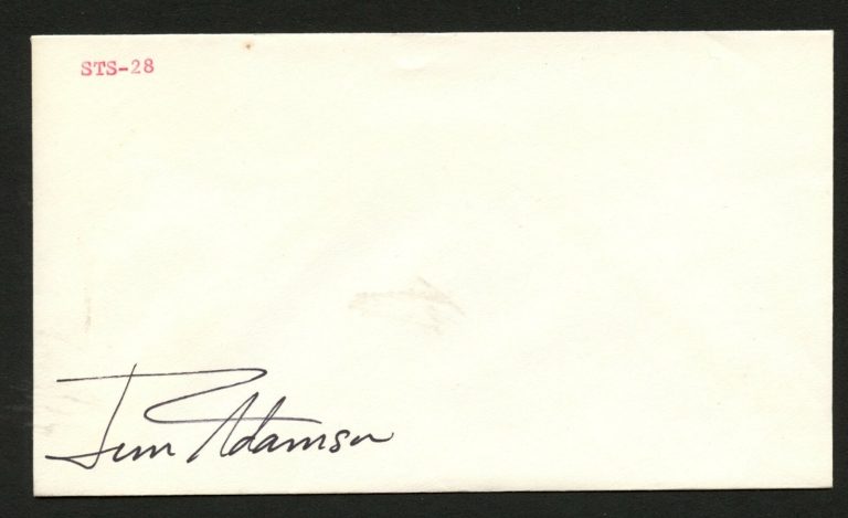 James Adamson signed autograph auto postal cover NASA Astronaut PC017