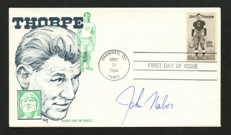 John Naber signed autograph auto FDC cover American Swimmer PC243