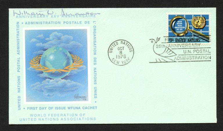 William Scranton d.2013 signed autograph auto FDC cover US Ambassador PC289