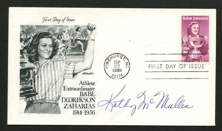 Kathy McMullen d.2016  signed autograph auto FDC cover Women Golfer PC210