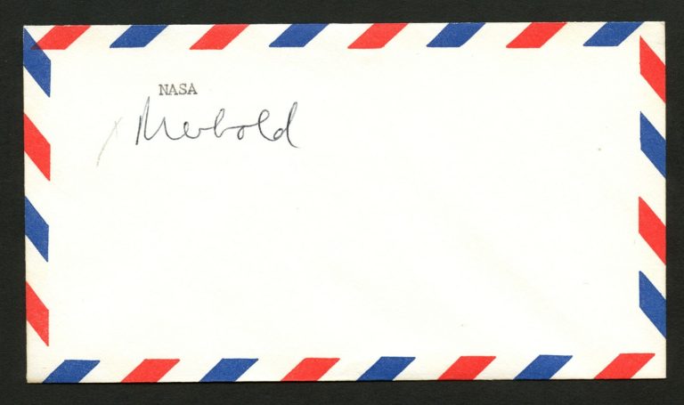 Ulf Merbold signed autograph auto Postal cover German Astronaut NASA PC214