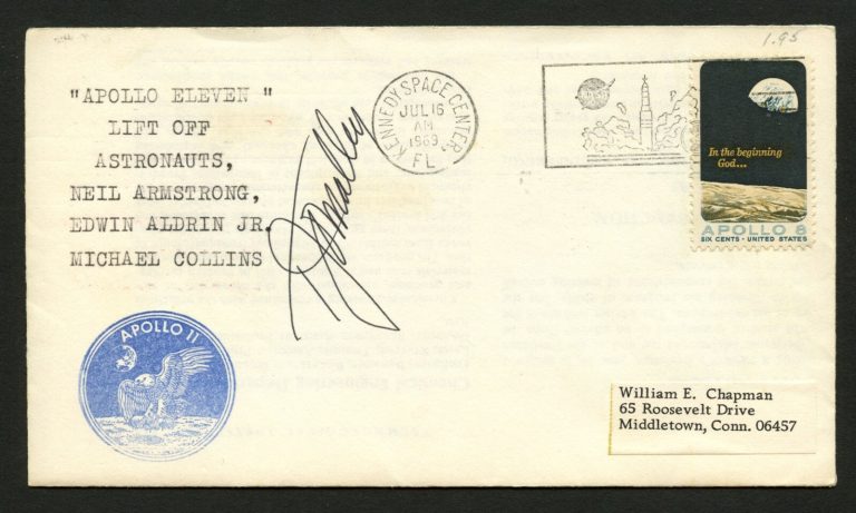T.J. O'Malley d.2009 signed autograph auto Postal cover Aerospace engineer PC235