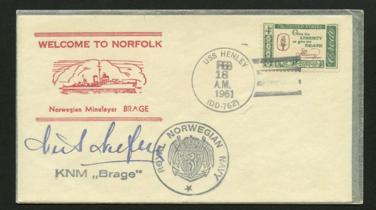 Niels Nielsen d.1981 signed autograph auto Postal cover Danish Geographer PC241