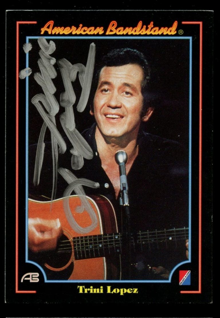 Trini Lopez #36 signed autograph auto 1993 American Bandstand Trading Card