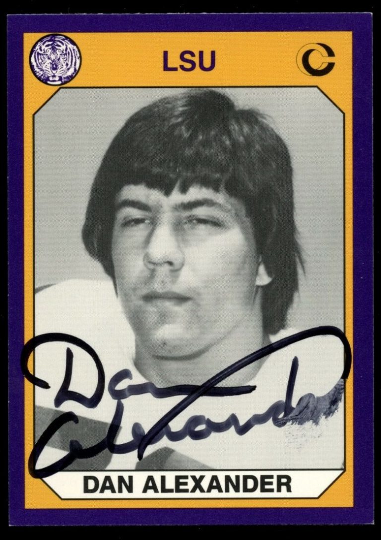 Dan Alexander #177 signed autograph auto 1990 LSU Collegiate Collection Card