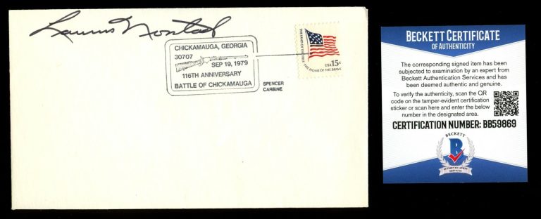 Lauris Norstad signed autograph Cover Army & Air Force General Beckett Cert BAS