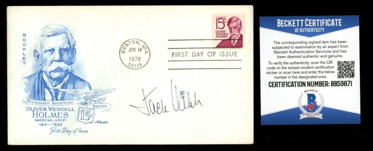 Jack Webb signed autograph FDC Sgt. Joe Friday Dragnet Beckett Certified BAS
