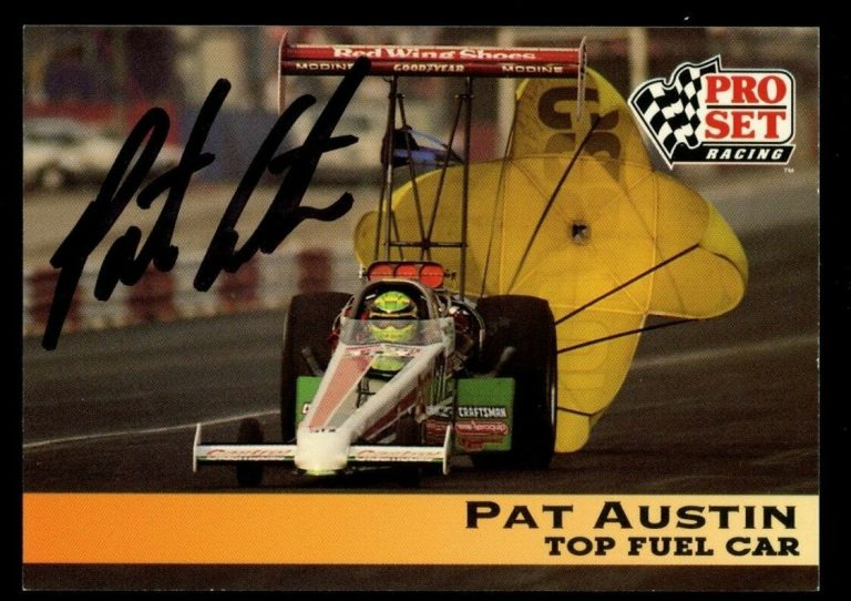 Pat Austin #112 signed autograph auto 1992 Pro Set NHRA Trading Card