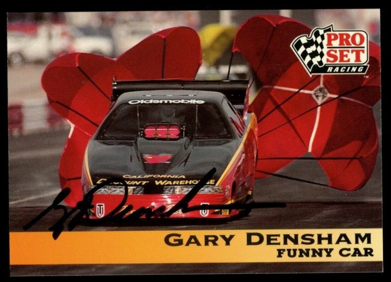 Gary Densham #126 signed autograph auto 1992 Pro Set NHRA Trading Card