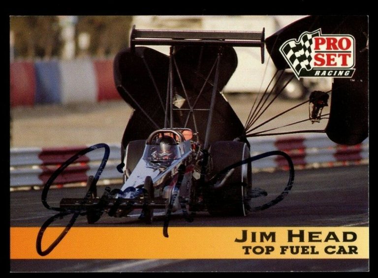 Jim Head #110 signed autograph auto 1992 Pro Set NHRA Trading Card