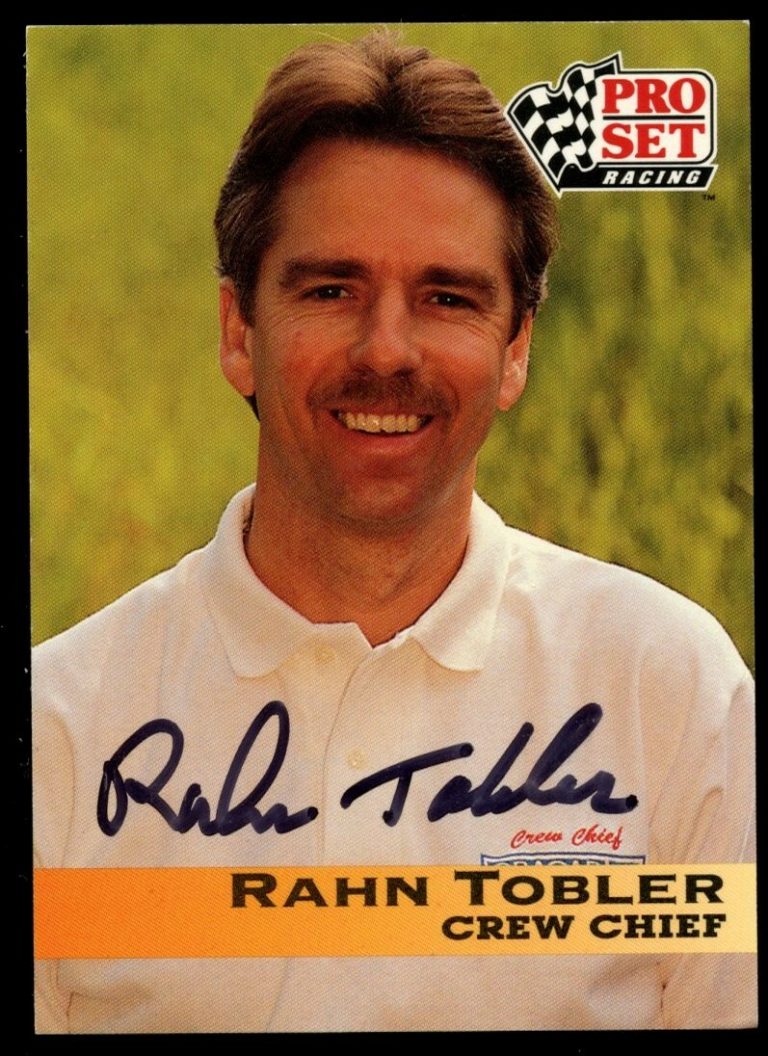 Rahn Tobler #174 signed autograph auto 1992 Pro Set NHRA Trading Card