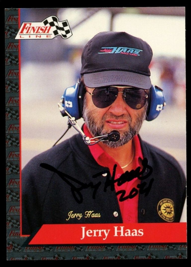 Jerry Haas #88 signed autograph auto 1993 Finish Line NHRA Trading Card
