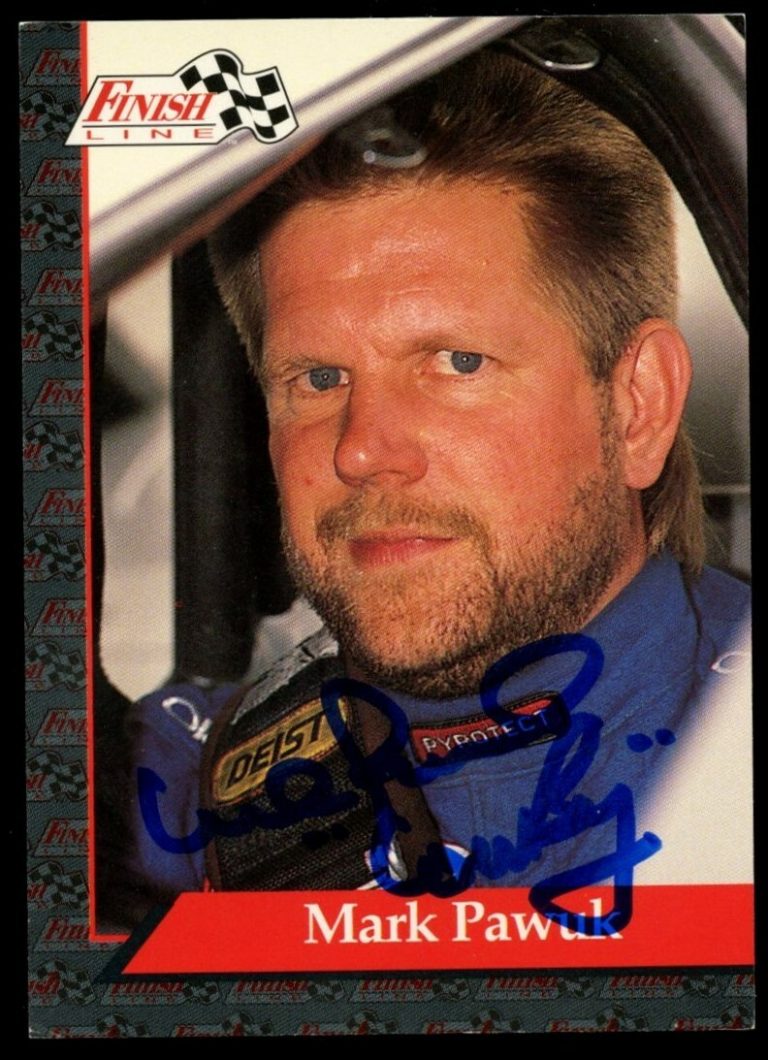Mark Pawuk #99 signed autograph auto 1993 Finish Line NHRA Trading Card