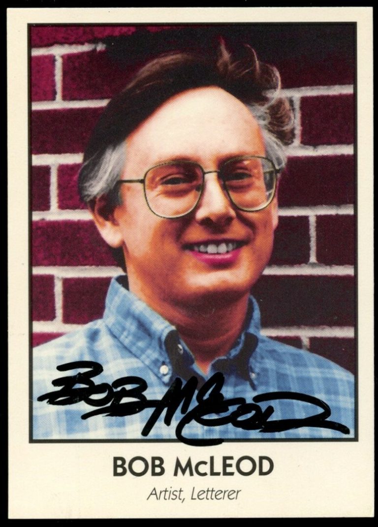 Robert T. McLeod #10 signed autograph auto 1992 Famous Comic Book Creators Card