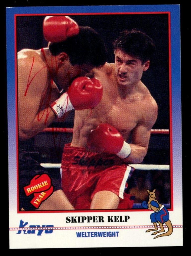 Skipper Kelp #3 signed autograph auto 1991 KAYO Boxing Trading Card
