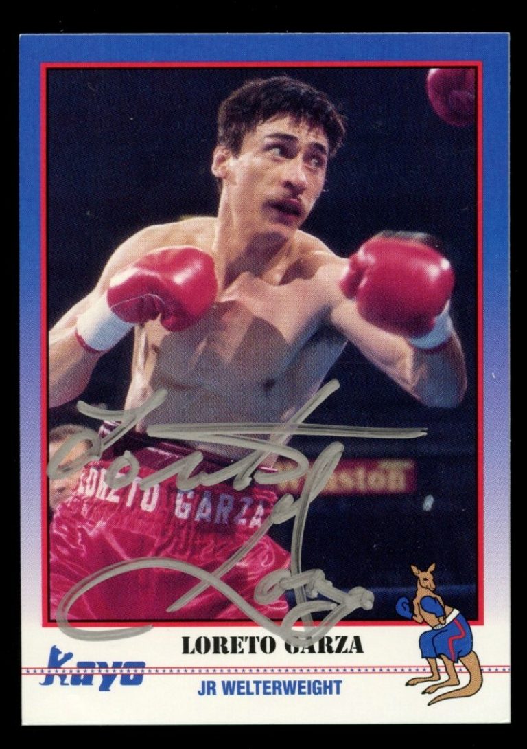 Loreto Garza #167 signed autograph auto 1991 KAYO Boxing Trading Card