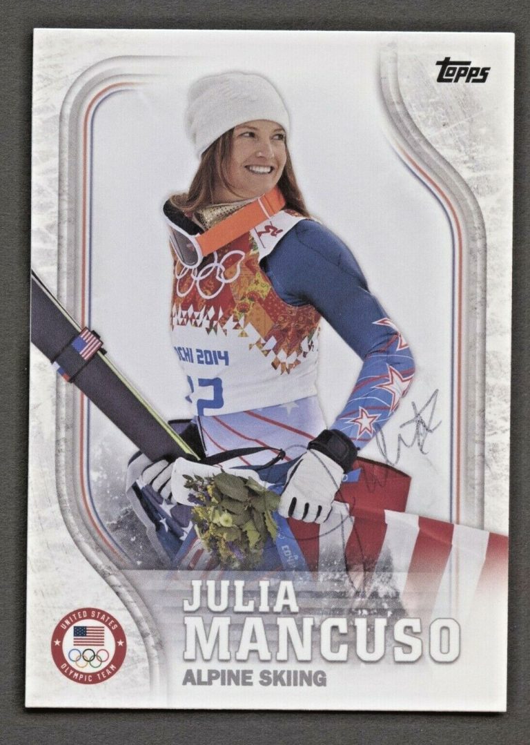 Julia Mancuso #US-3 signed autograph auto 2018 Topps U.S. Winter Olympic Card