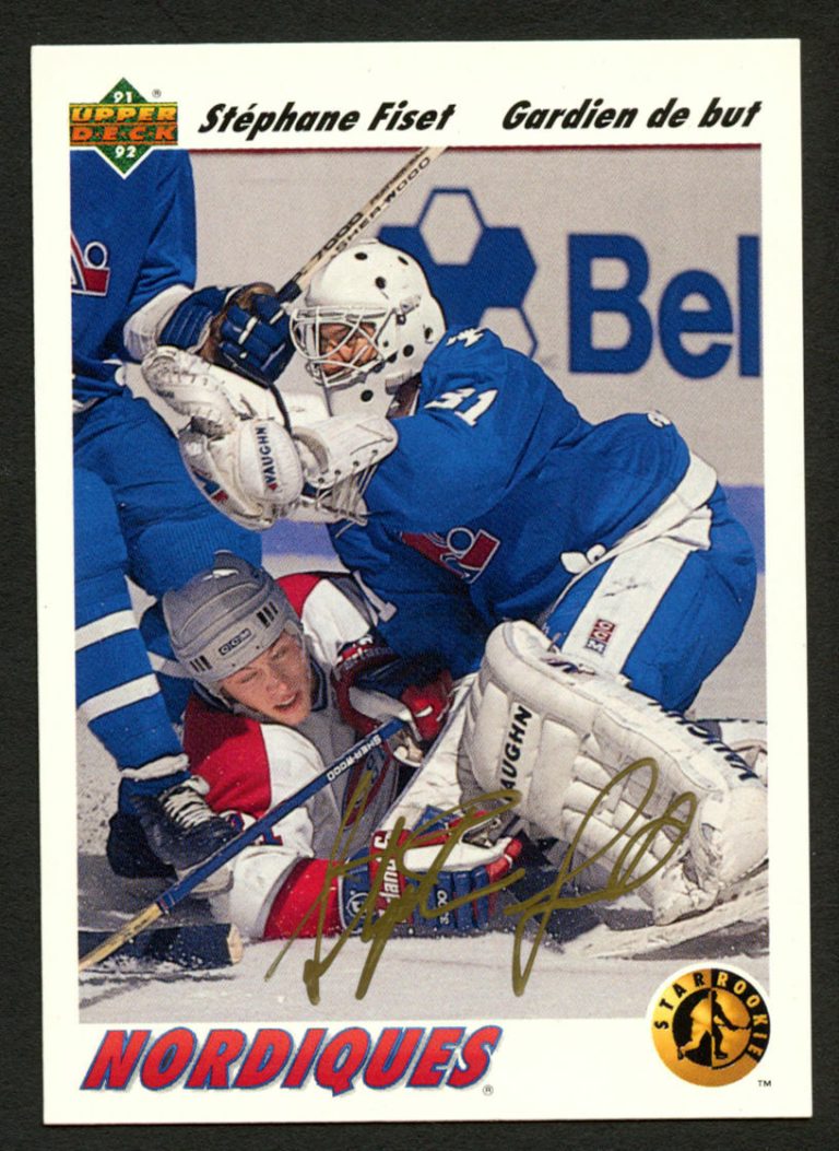 Stefane Fiset #452 signed autograph auto 1991-92 Upper Deck Hockey Card