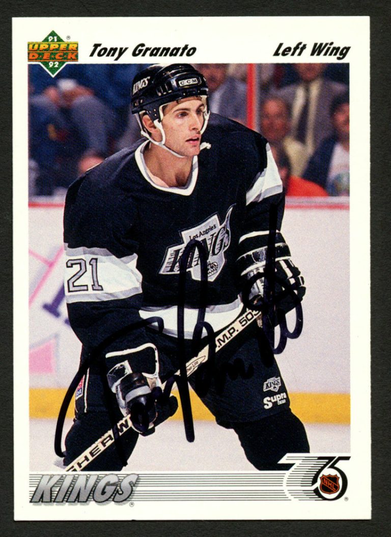 Tony Granato #172 signed autograph auto 1991-92 Upper Deck Hockey Card