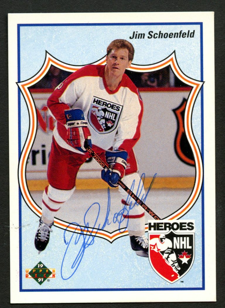 Jim Schoenfeld #505 signed autograph auto 1991-92 Upper Deck Hockey Card