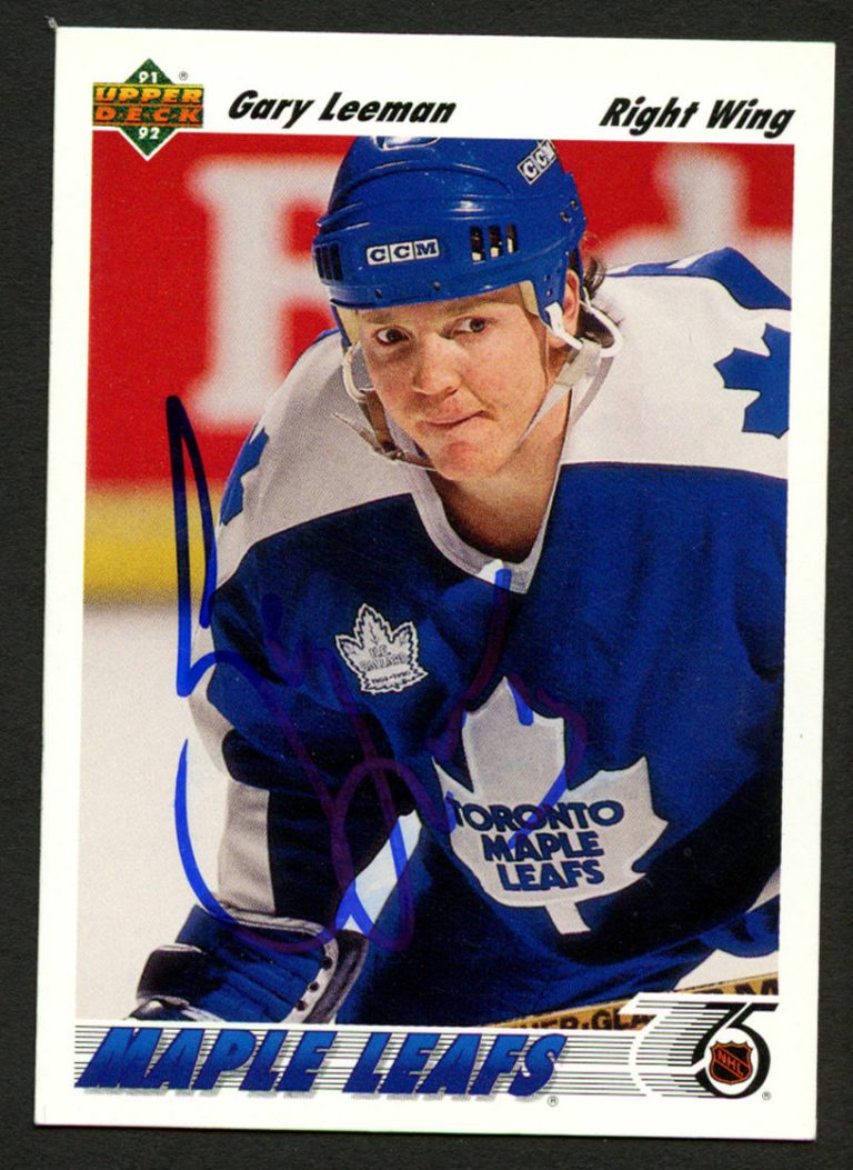 Gary Leeman #272 signed autograph auto 1991-92 Upper Deck Hockey Card