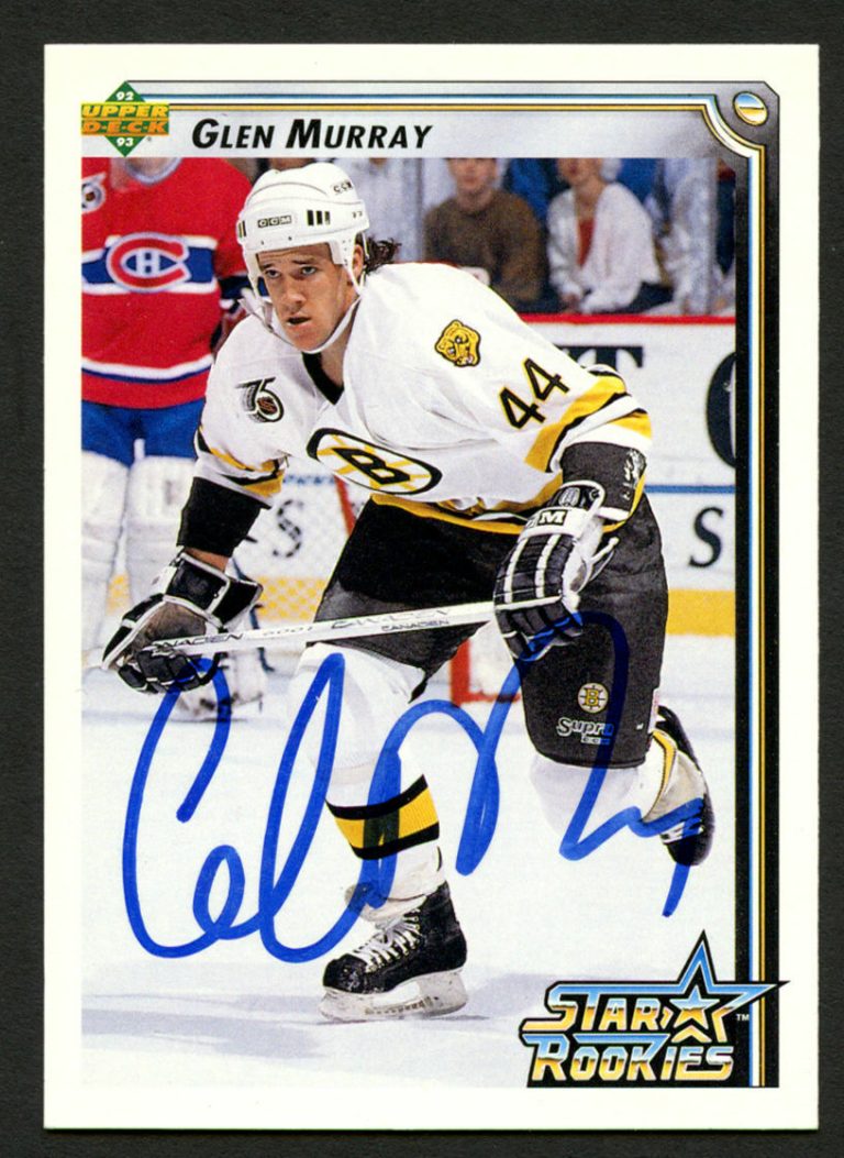 Glen Murray #401 signed autograph auto 1992-93 Upper Deck Hockey Card