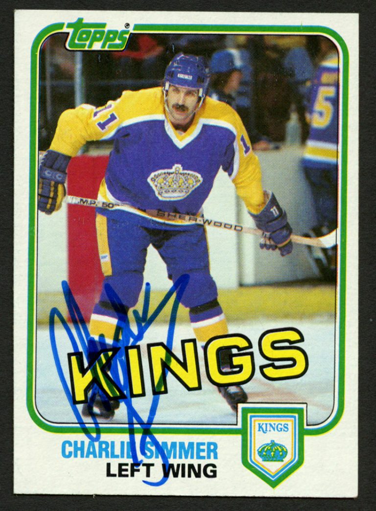Charlie Simmer #35 signed autograph auto 1981-82 Topps Hockey Trading Card