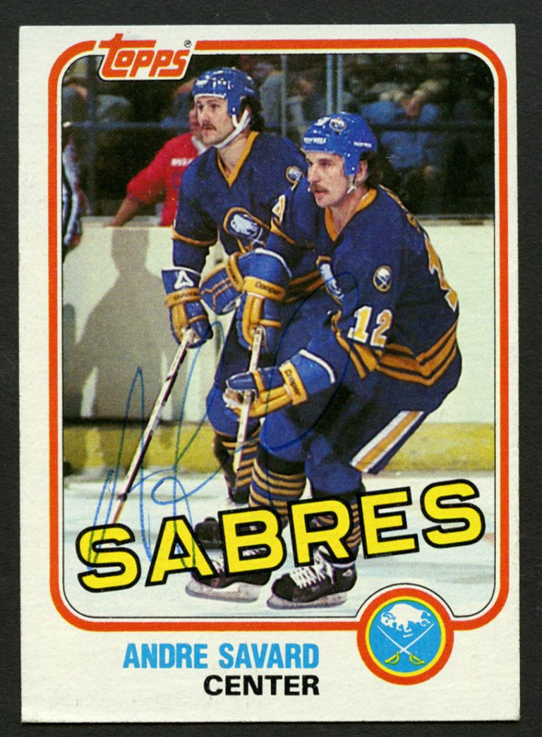 Andre Savard #78 signed autograph auto 1981-82 Topps Hockey Trading Card