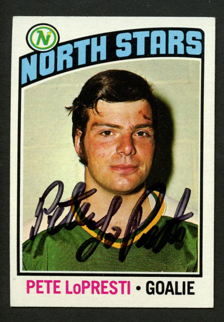 Pete LoPresti #184 signed autograph auto 1976-77 Topps Hockey Trading Card