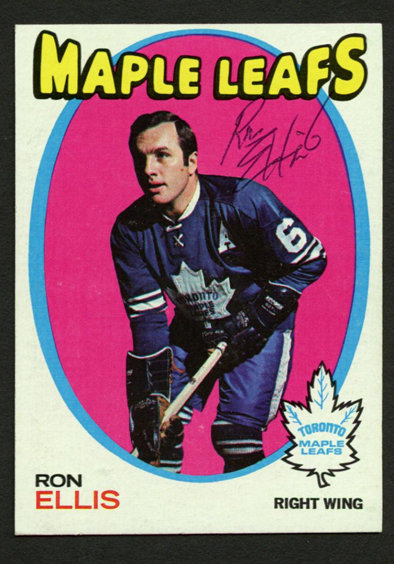 Ron Ellis #113 signed autograph auto 1971-72 Topps Hockey Trading Card