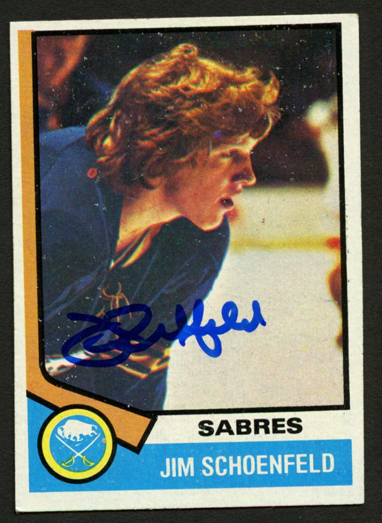 Jim Schoenfeld #121 signed autograph auto 1974-75 Topps Hockey Trading card