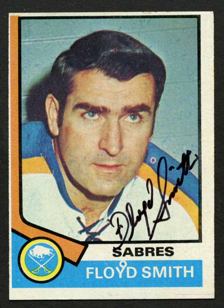 Floyd Smith #176 signed autograph auto 1974-75 Topps Hockey Trading card